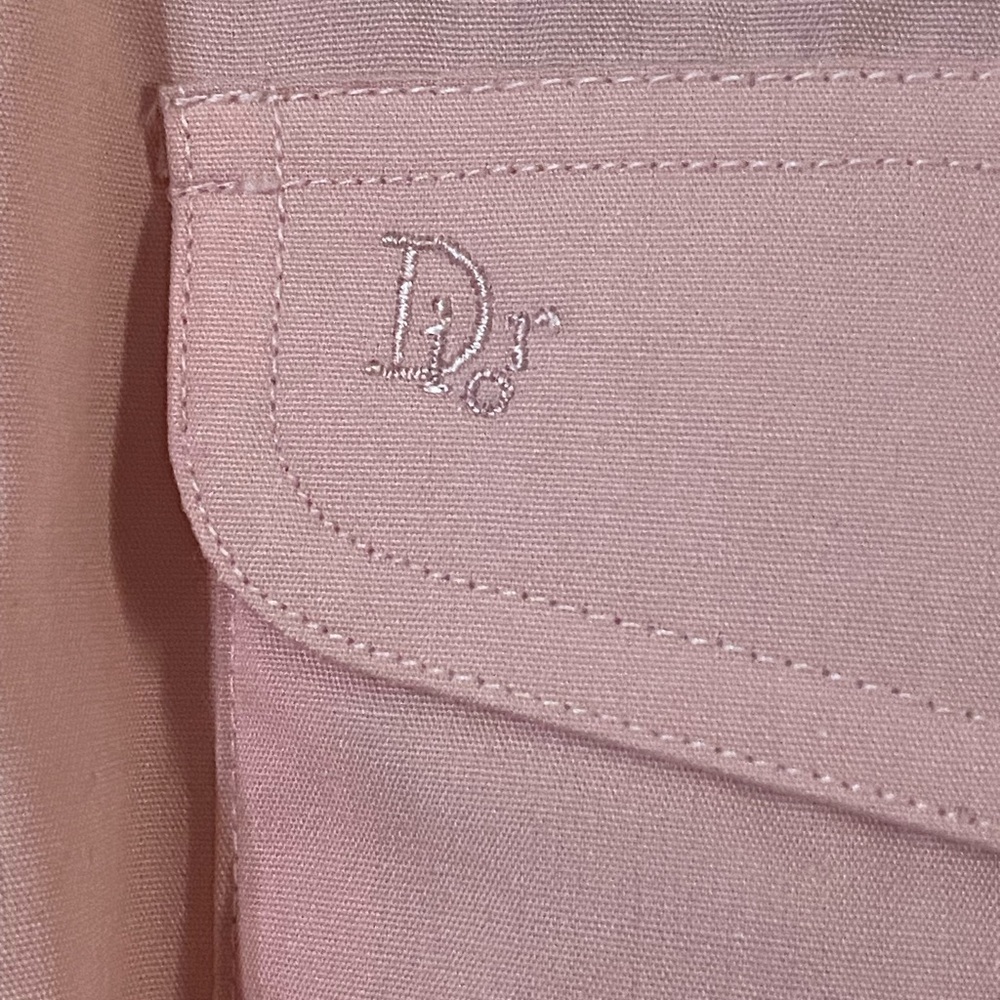 New w/Tags DIOR Mens Vintage Dress Shirt Pink Medium Button Down